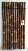 Artikelbild 2 des Artikels “Bambuselement Modell Surabaya, starr, braun-schwarz (Wulung), mit Deko-Seil. Durchmesser 3-5cm 90 x 180 cm Höhe. “